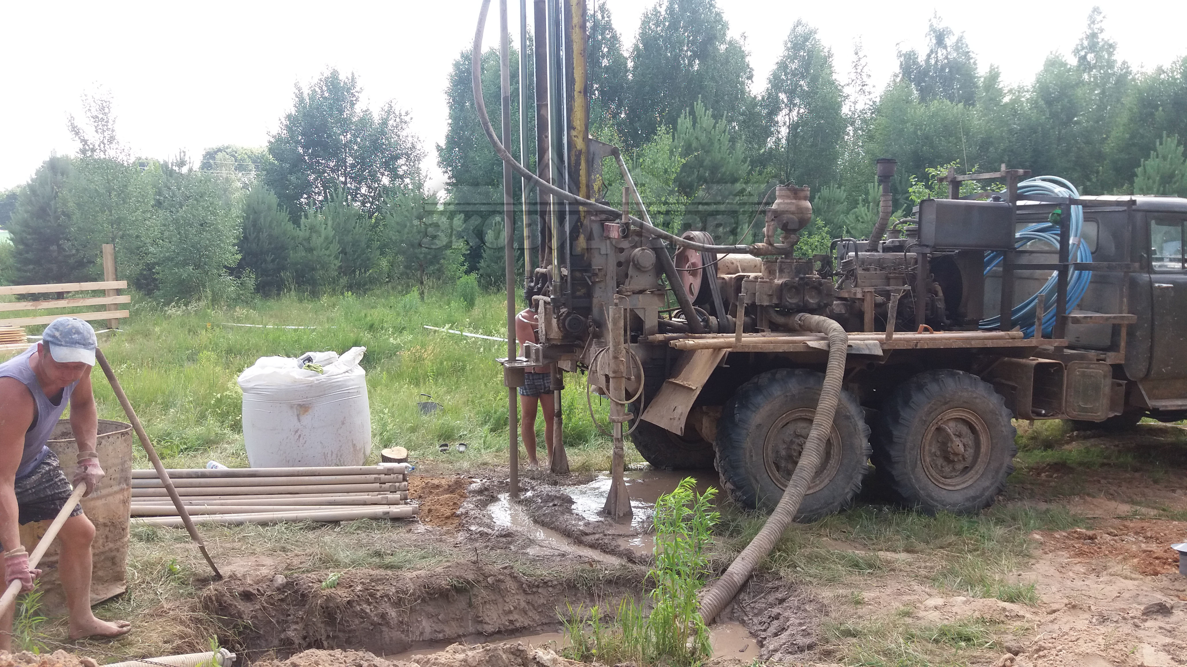 Бурение скважины Дома из сип панелей под ключ в Минске и по всей Беларуси